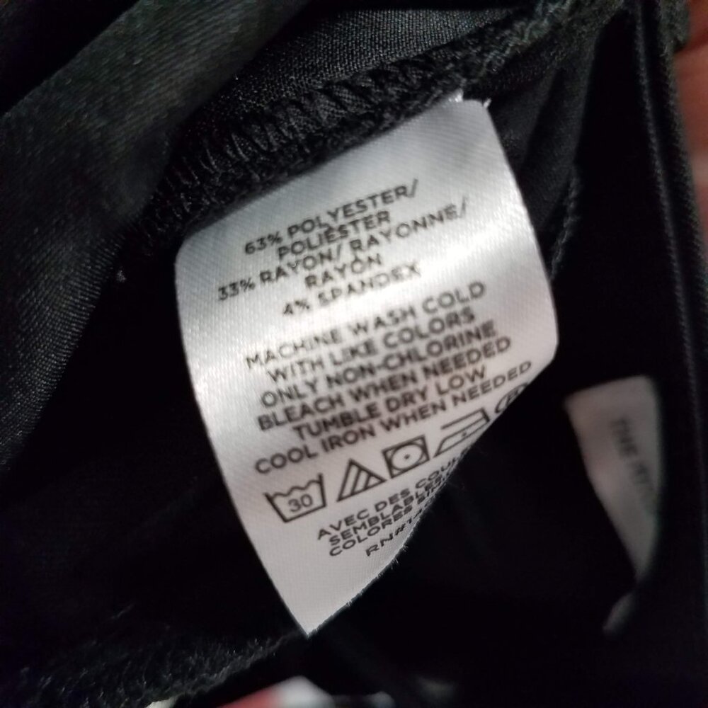 Ann Taylor LOFT The Peyton Trouser Black Bi-Stretch Womens 12 Wide Leg 35299479 - Picture 11 of 11
